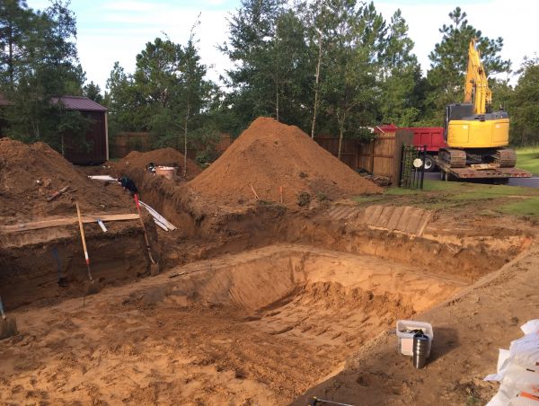 Pool Site Excavation in Bethlehem